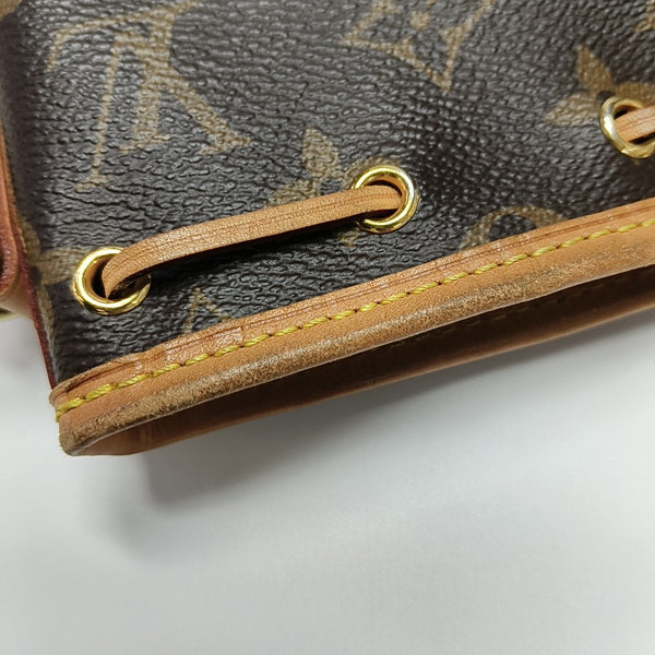 NÉONOÉ Nano Monogram Coated Canvas Brown