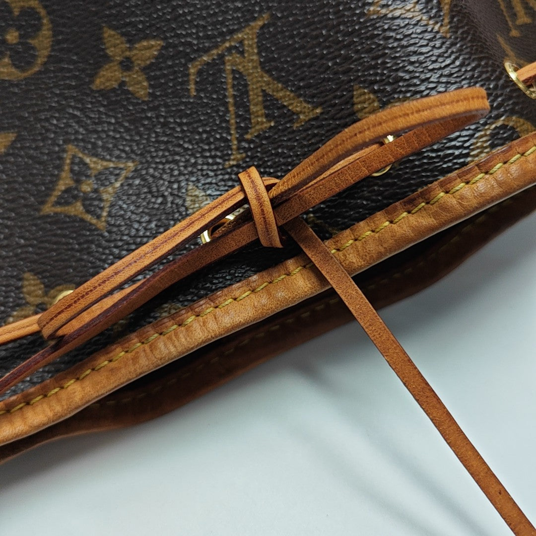 NÉONOÉ Nano Monogram Coated Canvas Brown