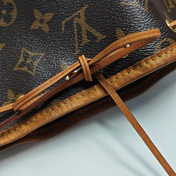 NÉONOÉ Nano Monogram Coated Canvas Brown
