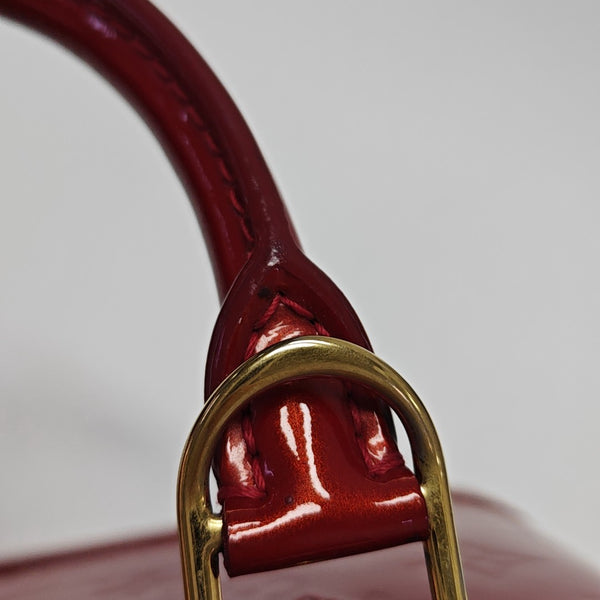 ALMA BB Monogram Patent Leather Red