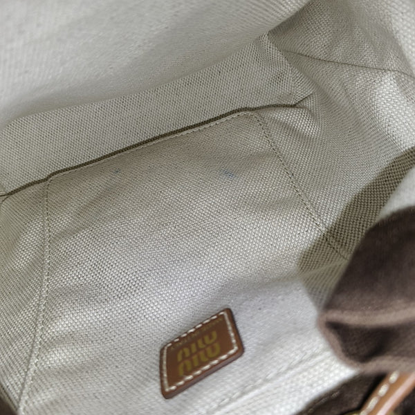 Fabric Backpack Brown