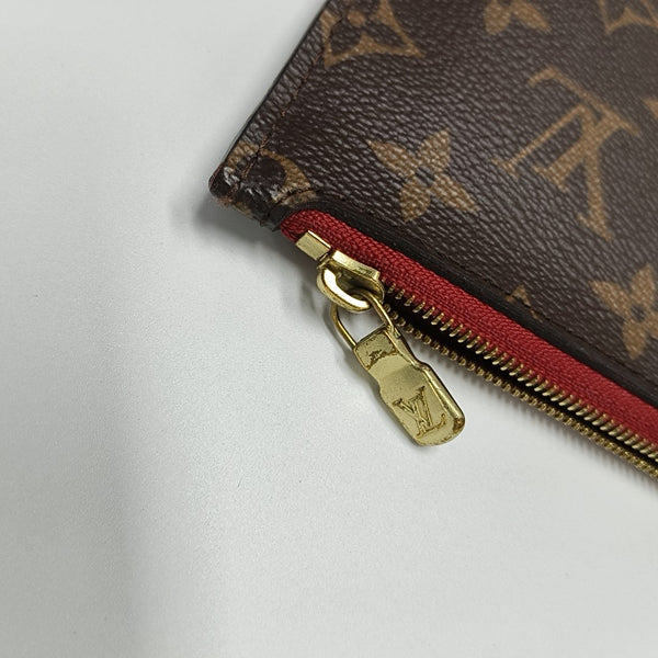 NEVERFULL MM Monogram Coated Canvas Brown