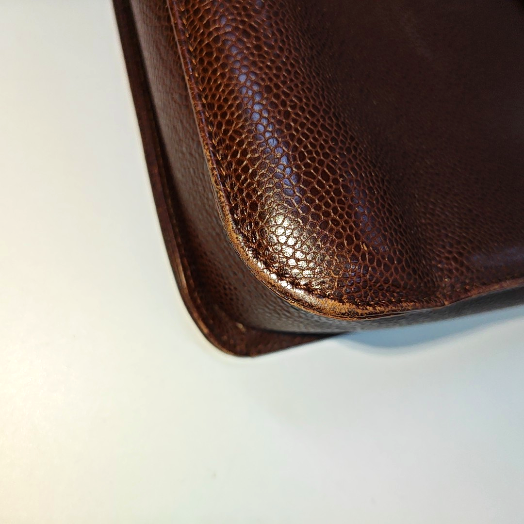 Grained Calfskin Brown