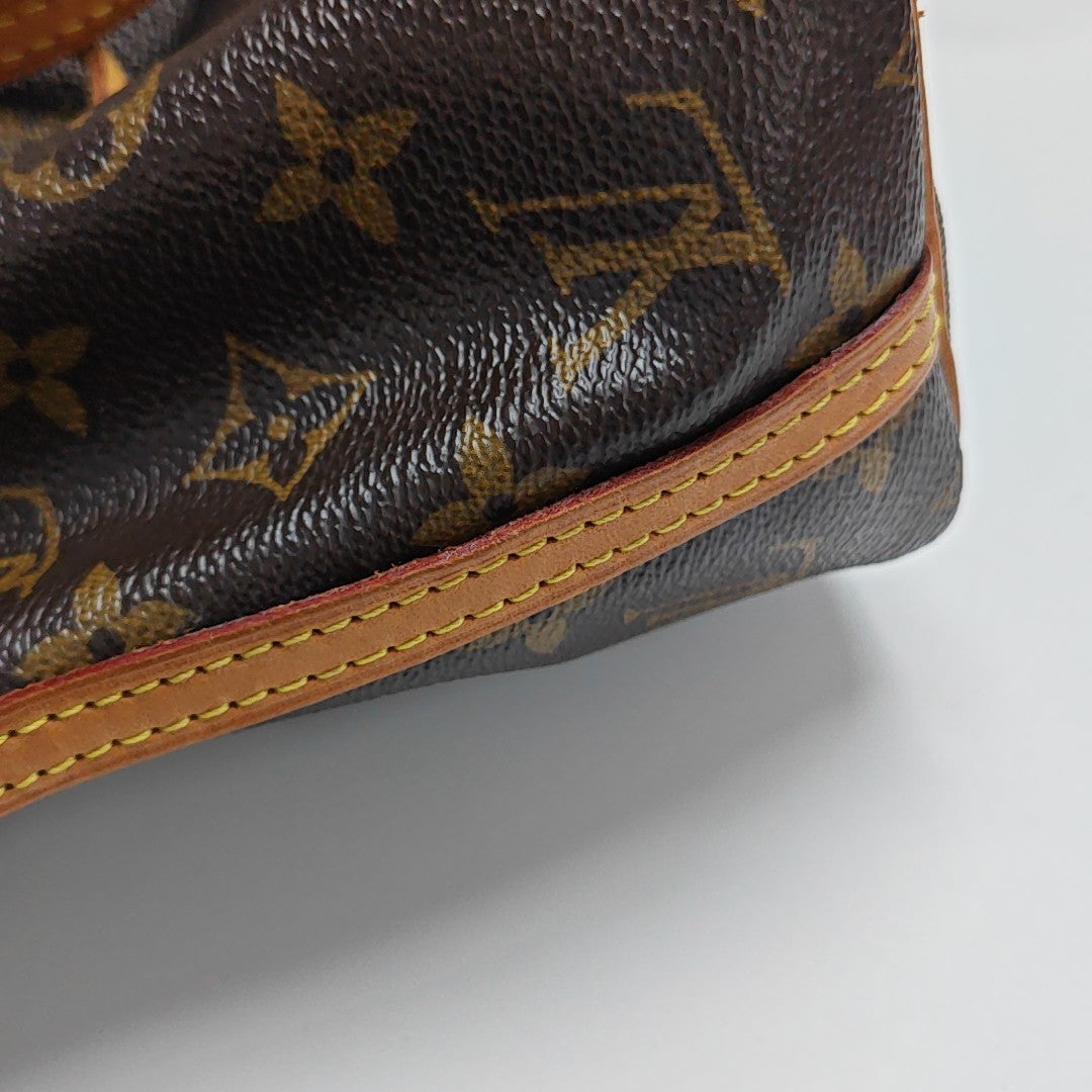 NÉONOÉ Nano Monogram Coated Canvas Brown