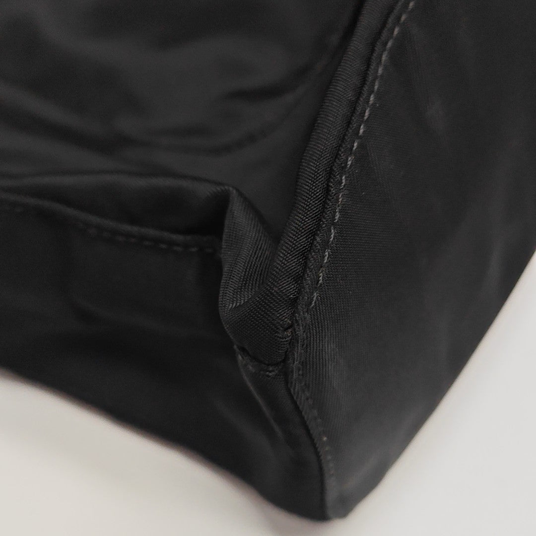 Nylon Top Handle Bag Black