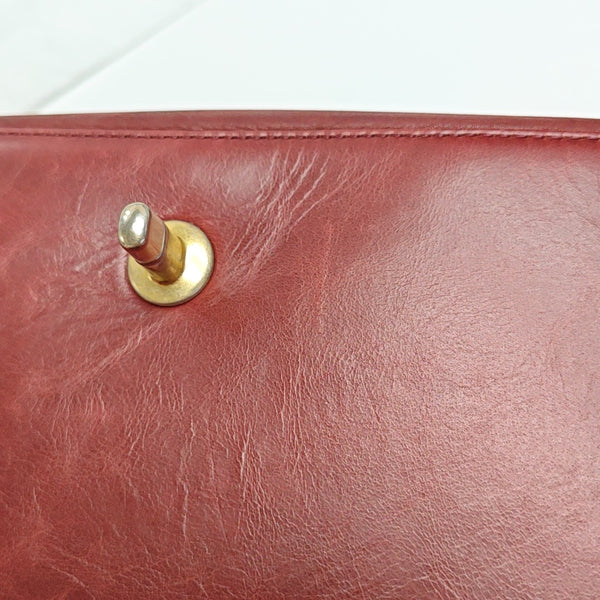 Quilted Calfskin Shoulder Bag Red