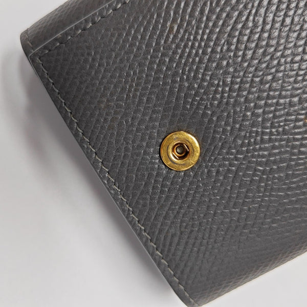 Calfskin Wallet Gray