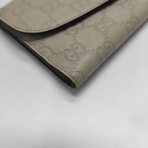 Monogram Calfskin Wallet Beige