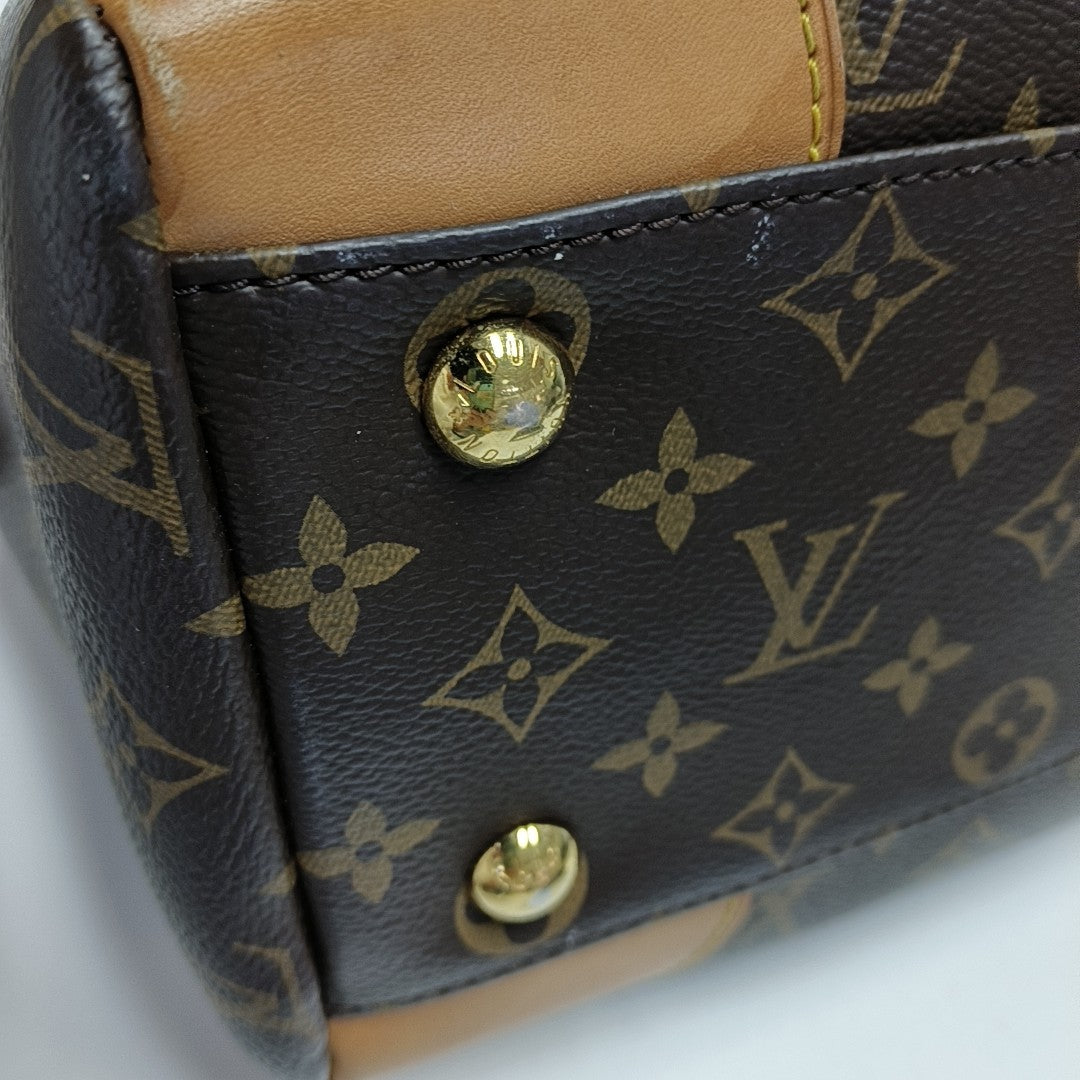 SEGUR Monogram Coated Canvas Brown
