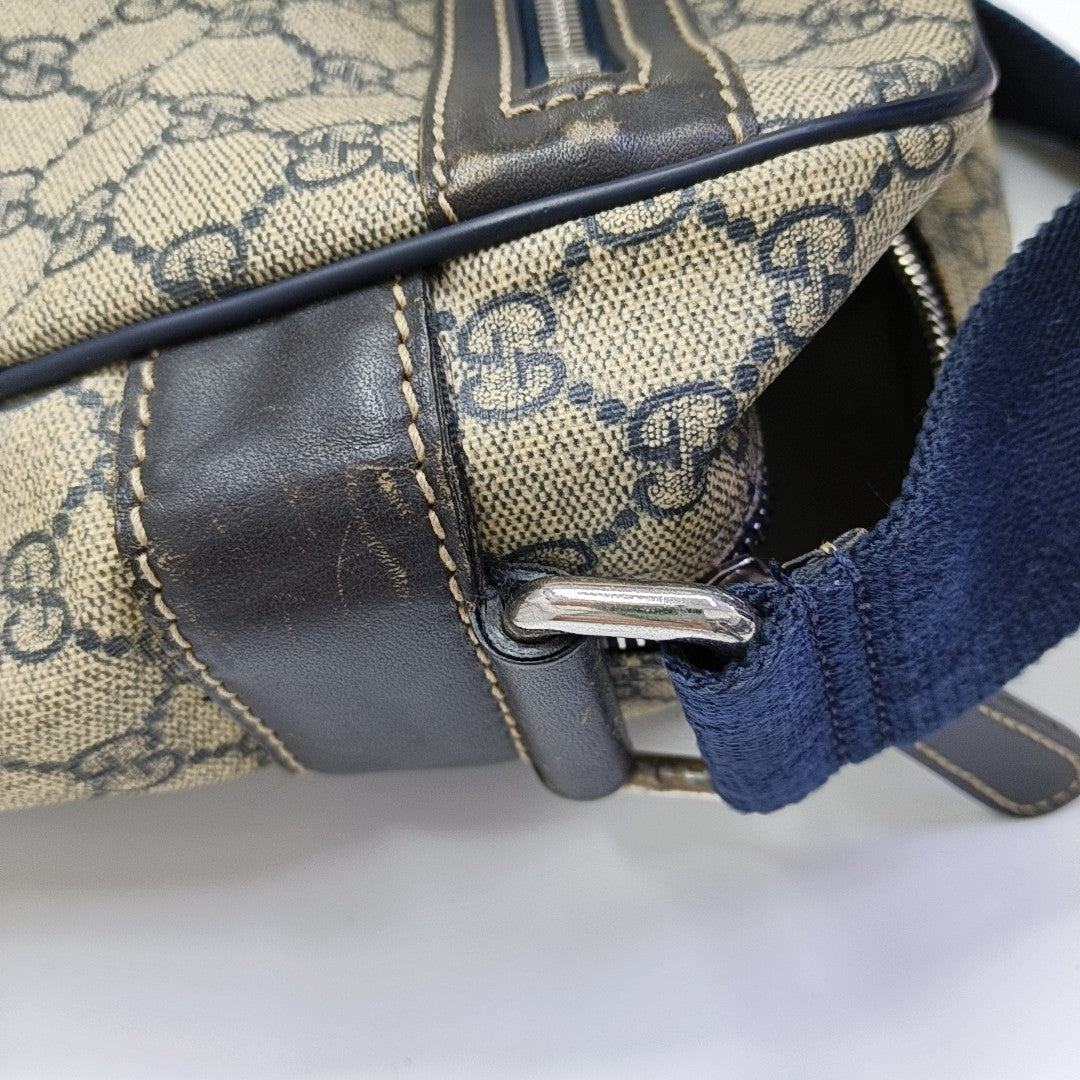 GG Supreme Monogram Coated Canvas Black