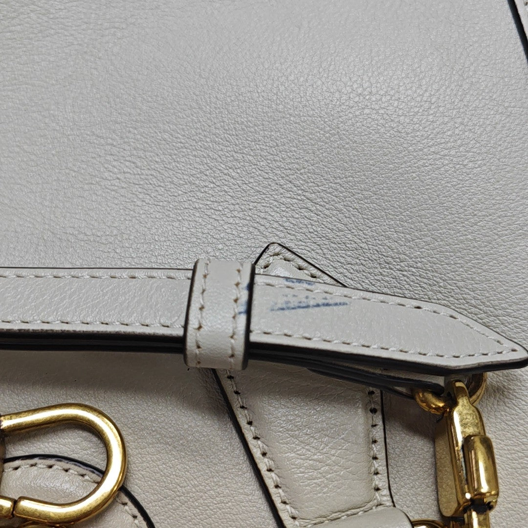 Diana Small Calfskin White