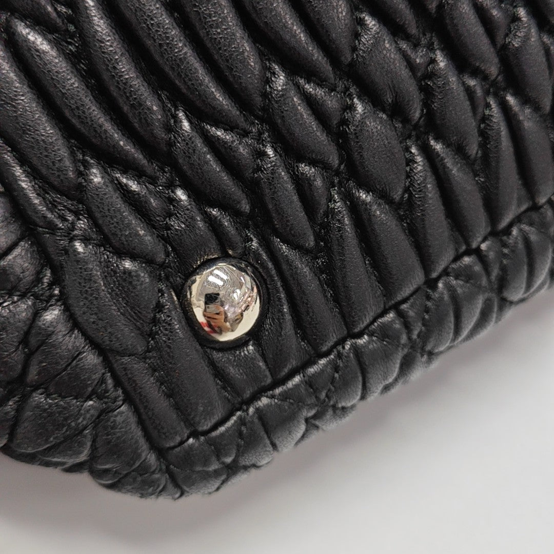Lambskin Shoulder Bag Black