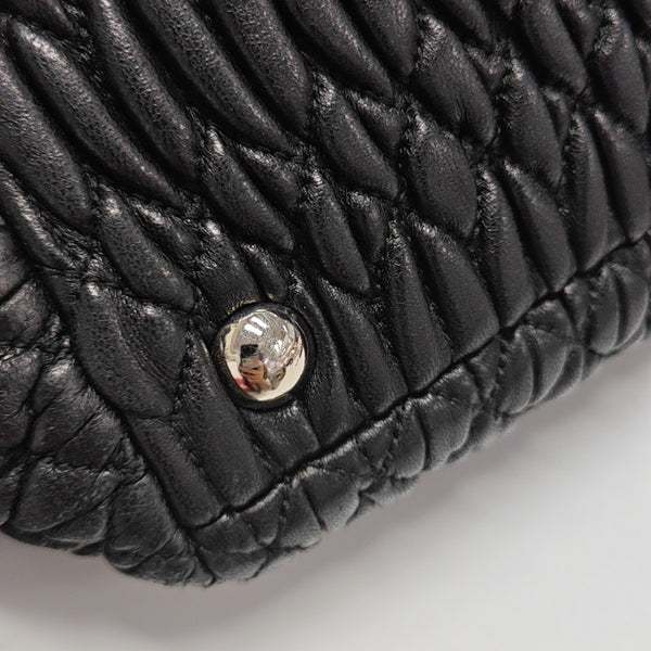 Lambskin Shoulder Bag Black
