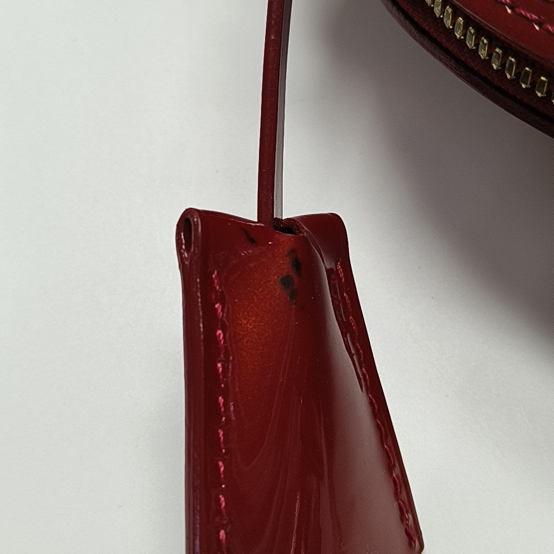 ALMA BB Monogram Patent Leather Red