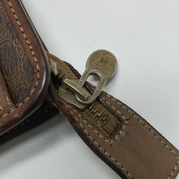 MACADAM CLUTCHES Coated Canvas Brown