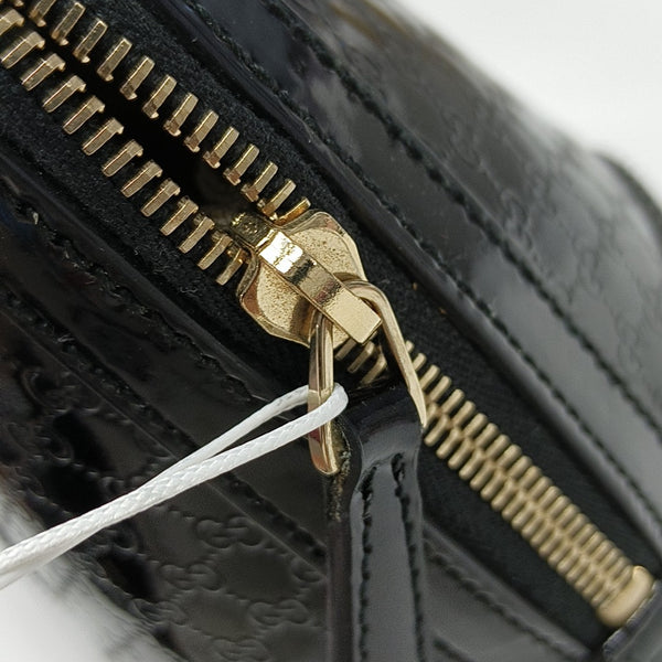 Microguccissima Monogram Patent Leather Black