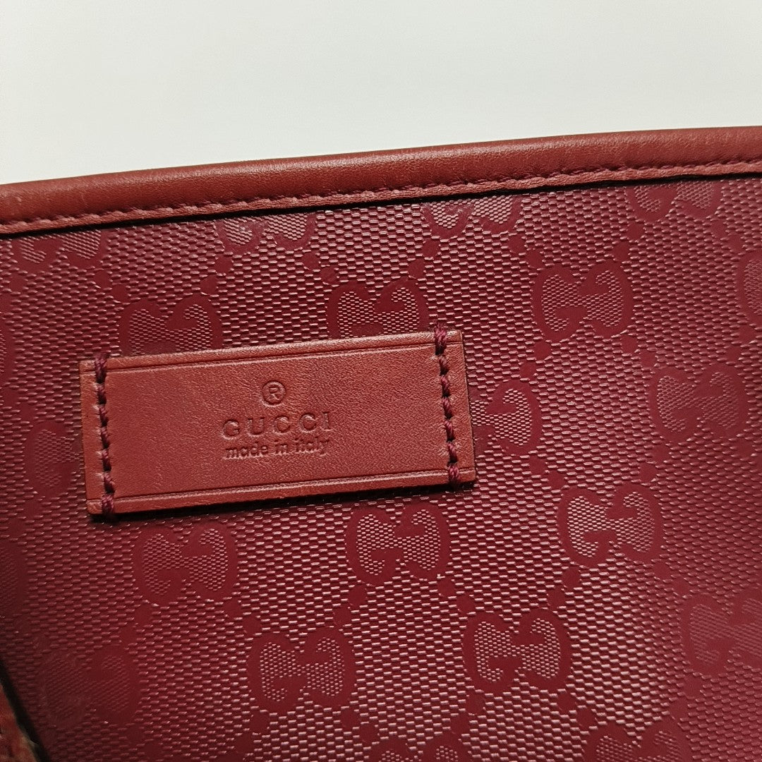 GG Imprime Monogram Coated Canvas Red