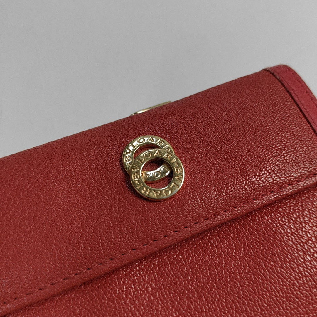 Calfskin Wallet Red