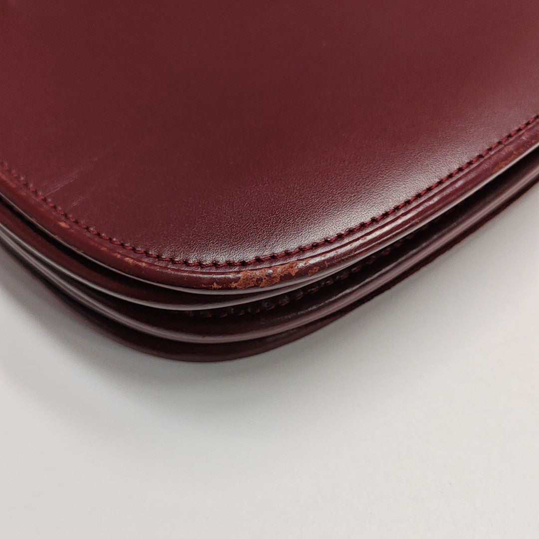 Calfskin Shoulder Bag Red