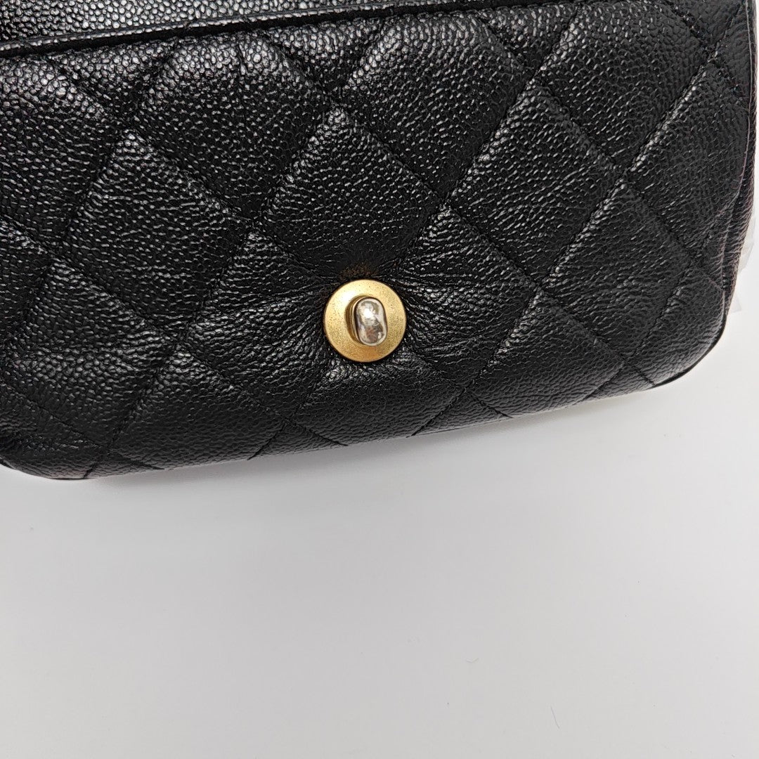 Caviar Quilted Grained Calfskin Black