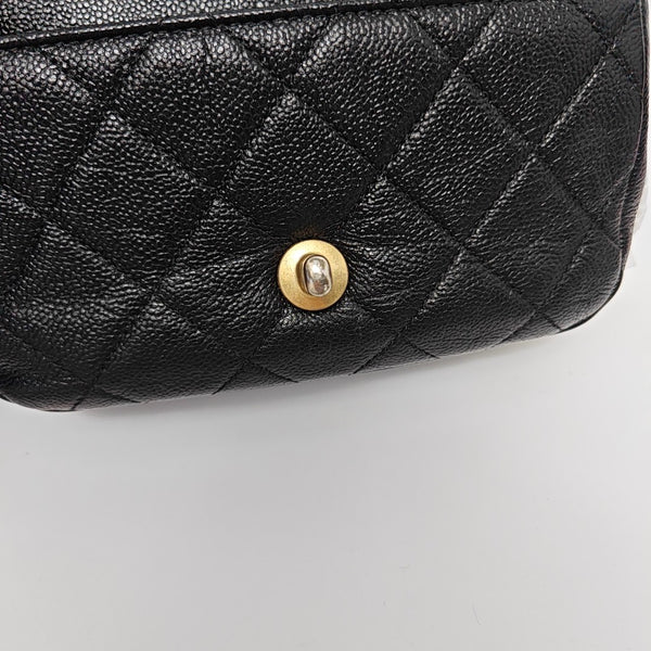 Caviar Quilted Grained Calfskin Black
