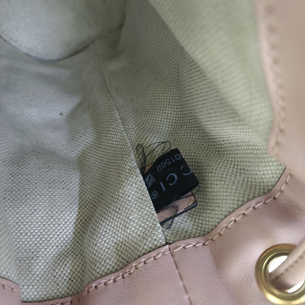 Monogram Calfskin Shoulder Bag Pink