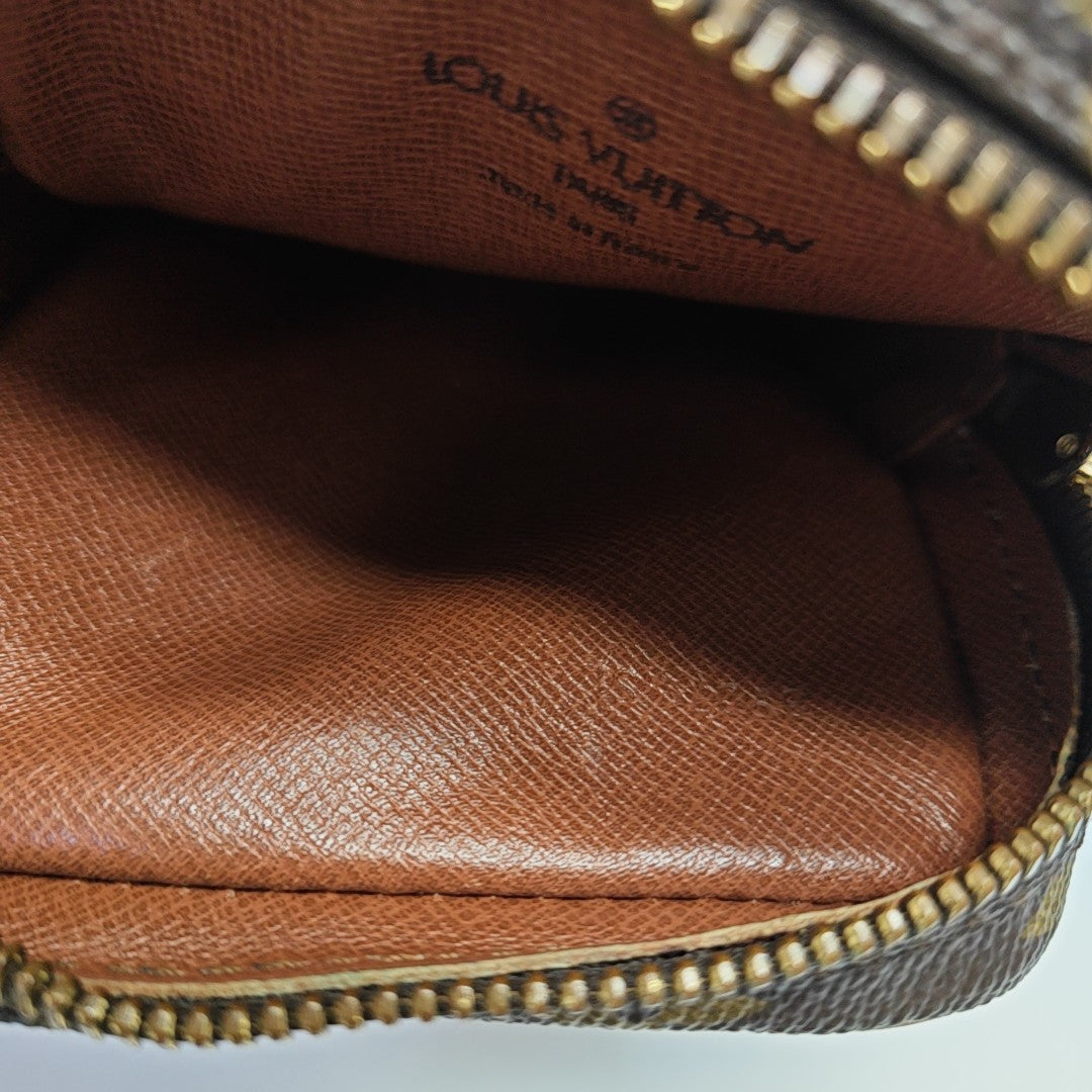 AMAZON Monogram Coated Canvas Brown