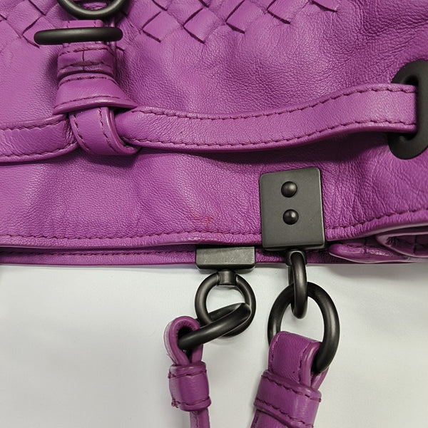 Calfskin Bucket Bag Purple