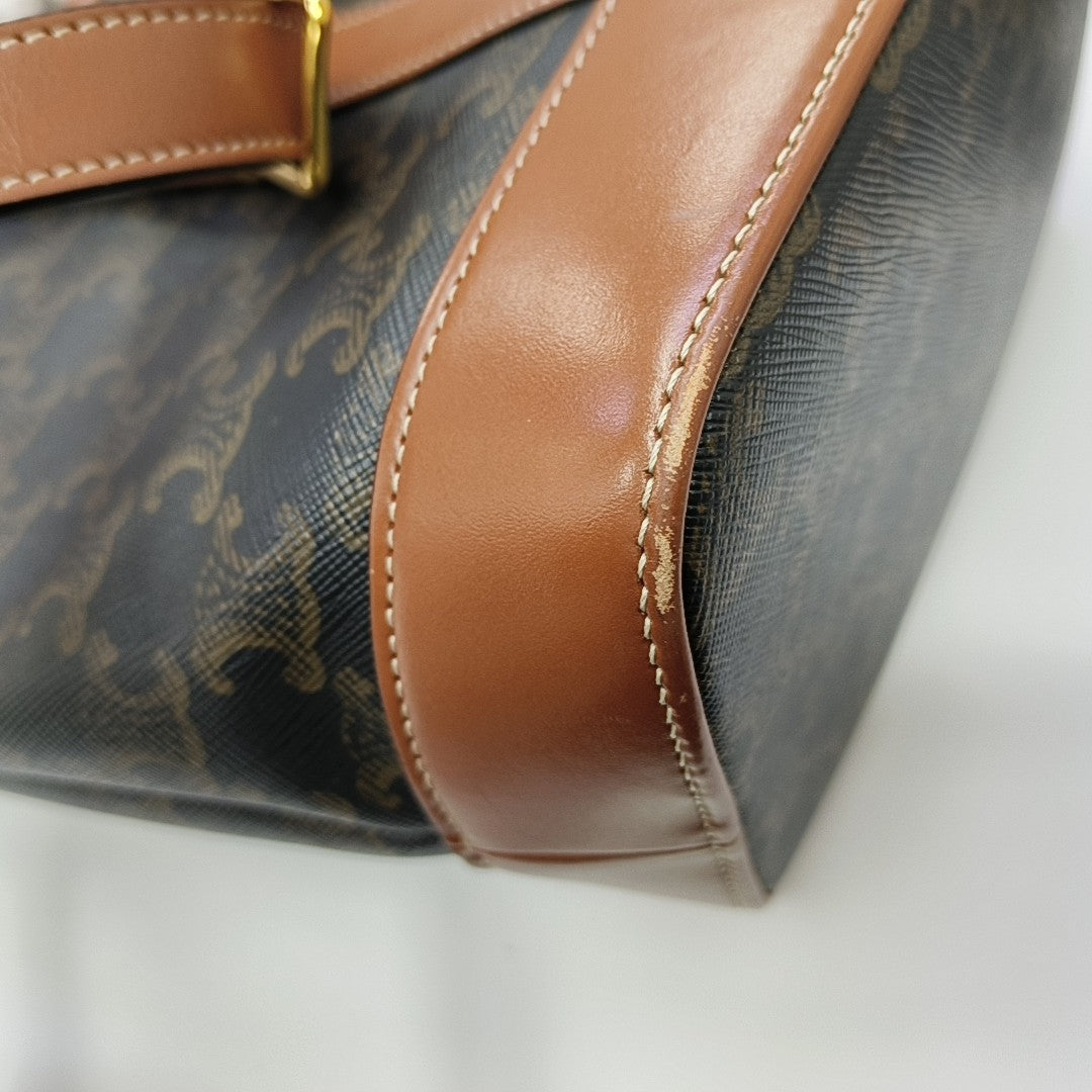 TRIOMPHE CANVAS Small Coated Canvas Brown