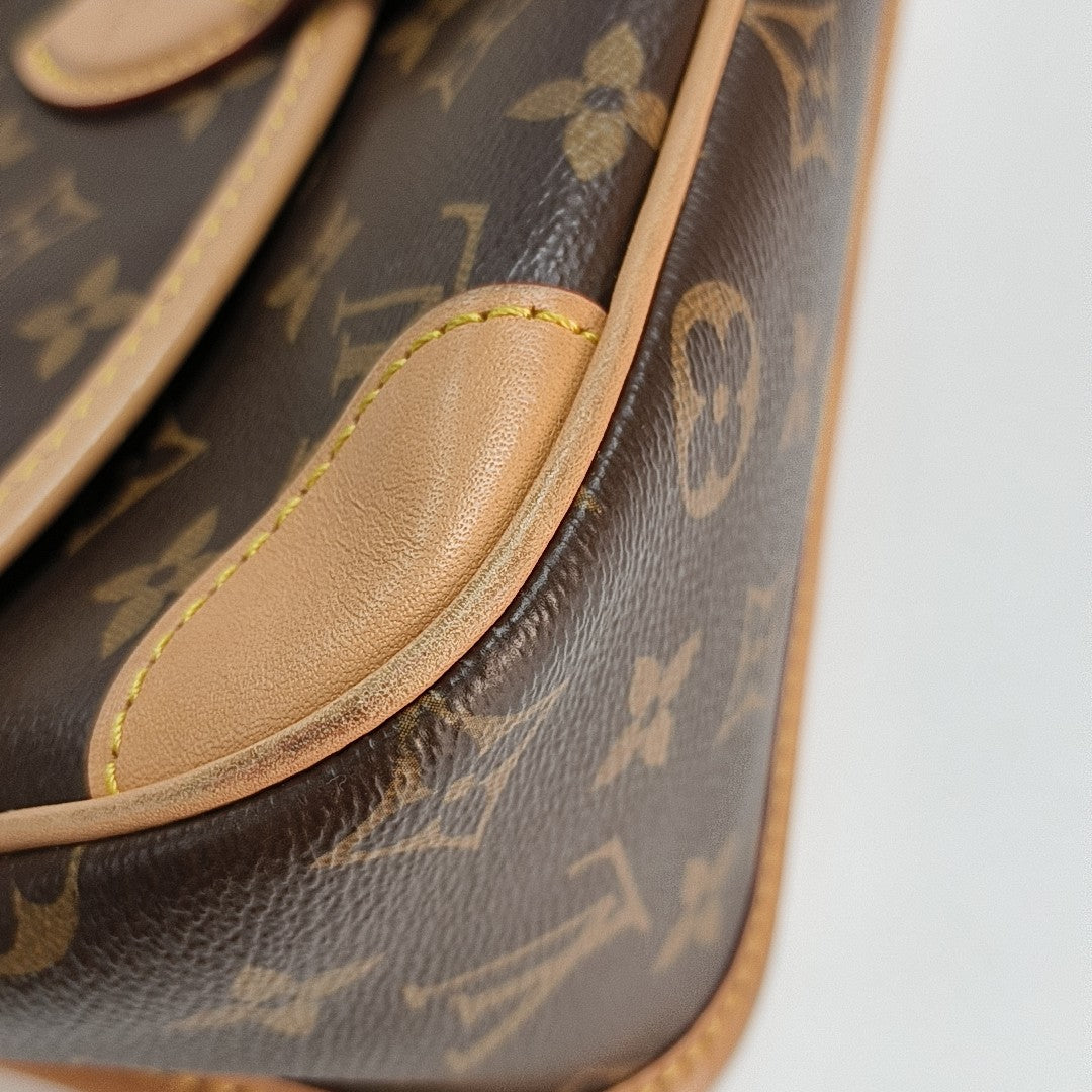 DIANE Monogram Coated Canvas Brown
