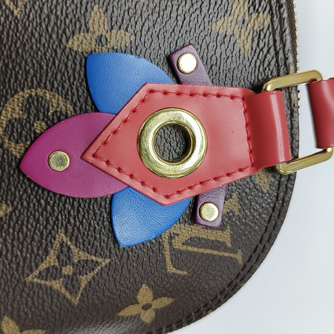 ALMA BB Monogram Coated Canvas Brown