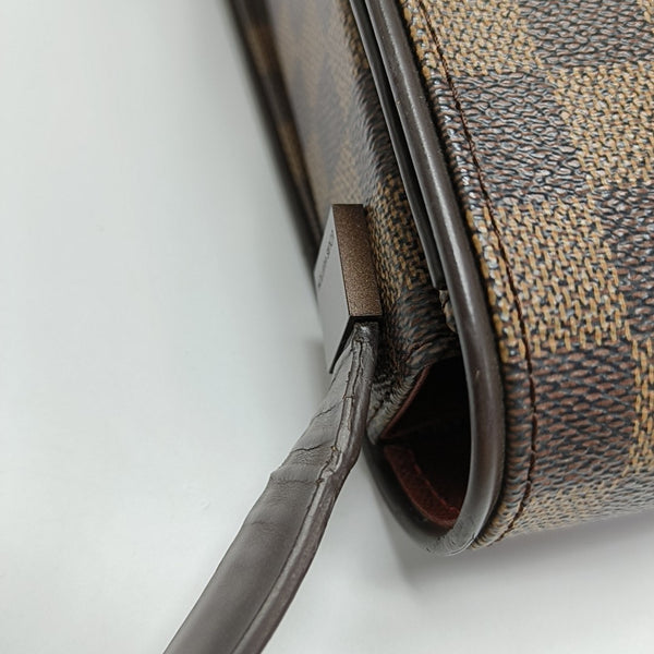 TRIBECA Damier Ebene Coated Canvas Brown
