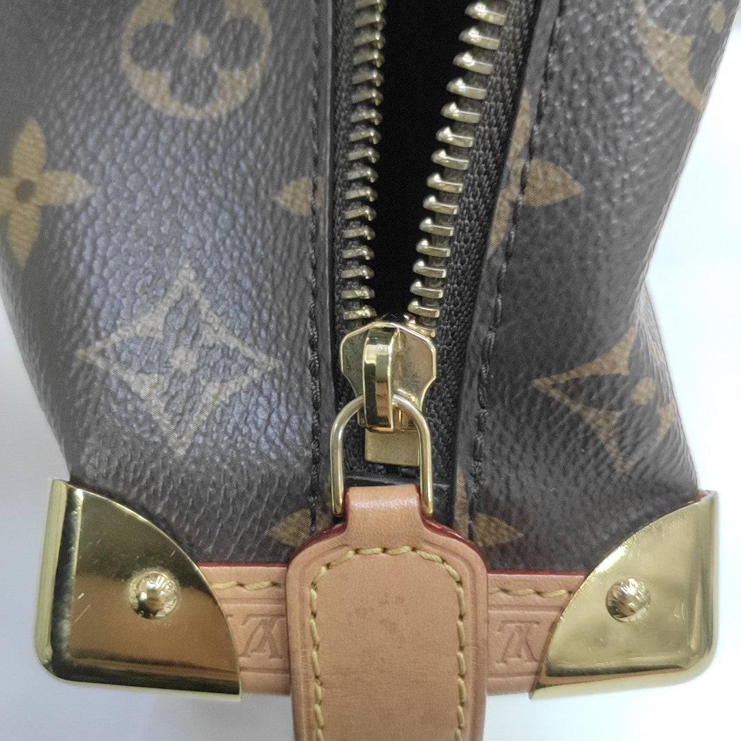 SIDE TRUNK MM Monogram Coated Canvas Brown