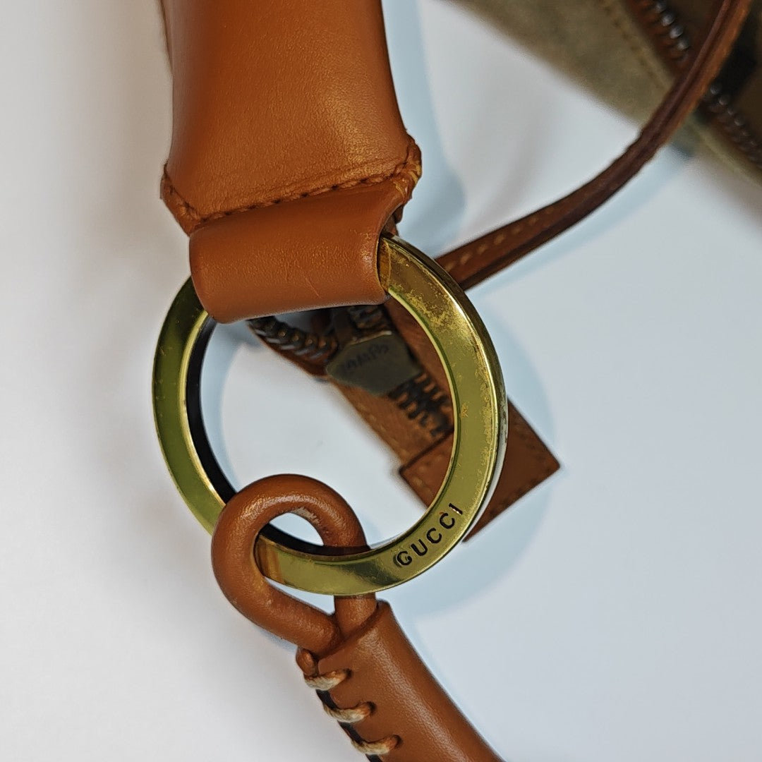 Suede Top Handle Bag Gray