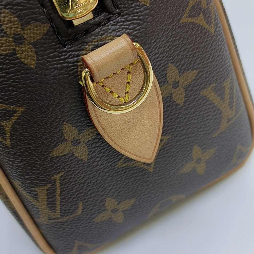 SPEEDY 20 Monogram Coated Canvas Brown