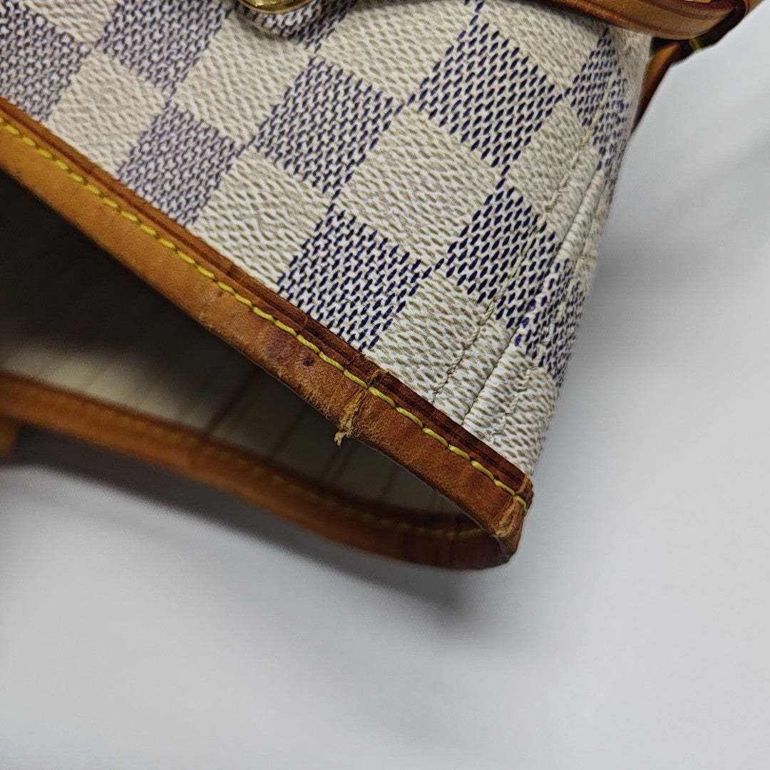 NEVERFULL MM Damier Azur Coated Canvas Beige