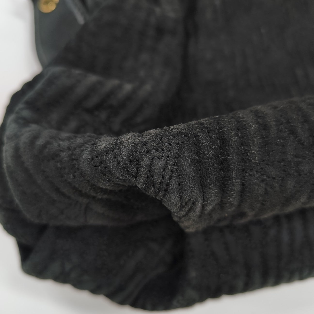 MOTARD Quilted Suede Black