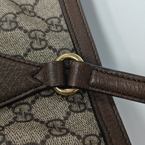 Ophidia Medium Monogram Coated Canvas Beige