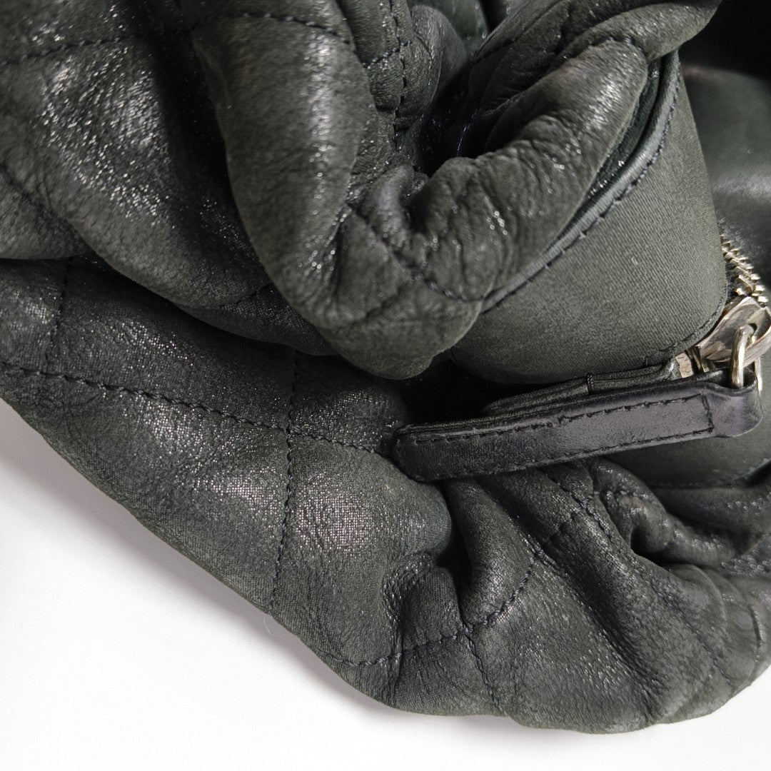 IRIDESCENT Quilted Calfskin Gray