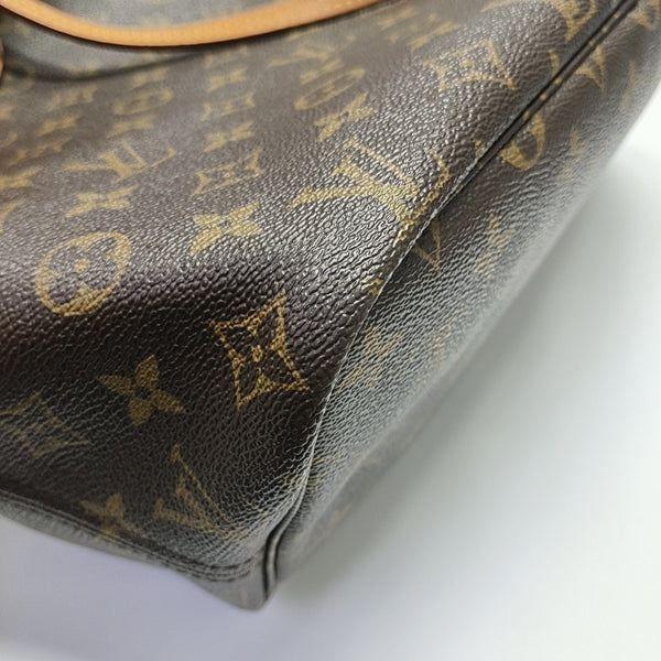 NEVERFULL MM Monogram Coated Canvas Brown