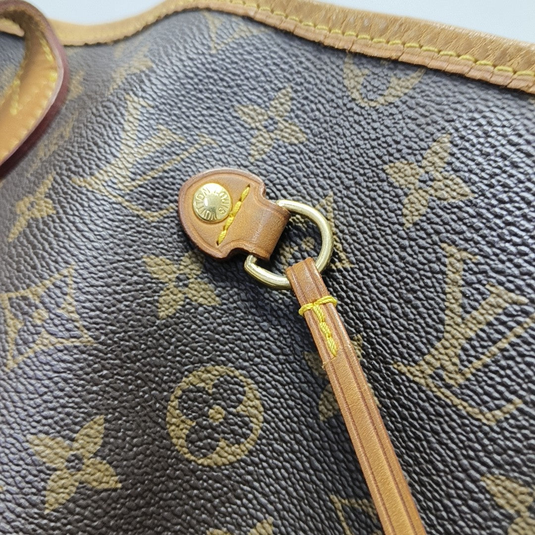 NEVERFULL GM Monogram Coated Canvas Brown