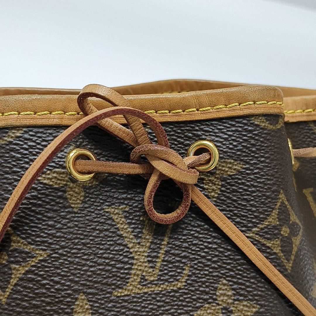 NÉONOÉ Nano Monogram Coated Canvas Brown