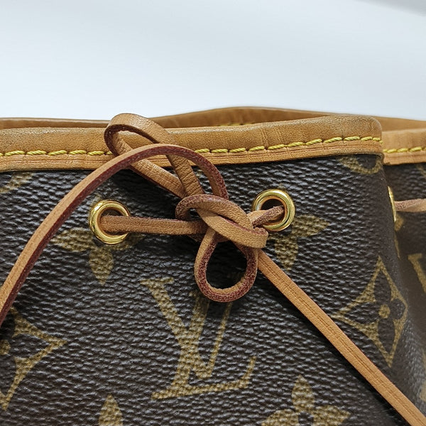 NÉONOÉ Nano Monogram Coated Canvas Brown
