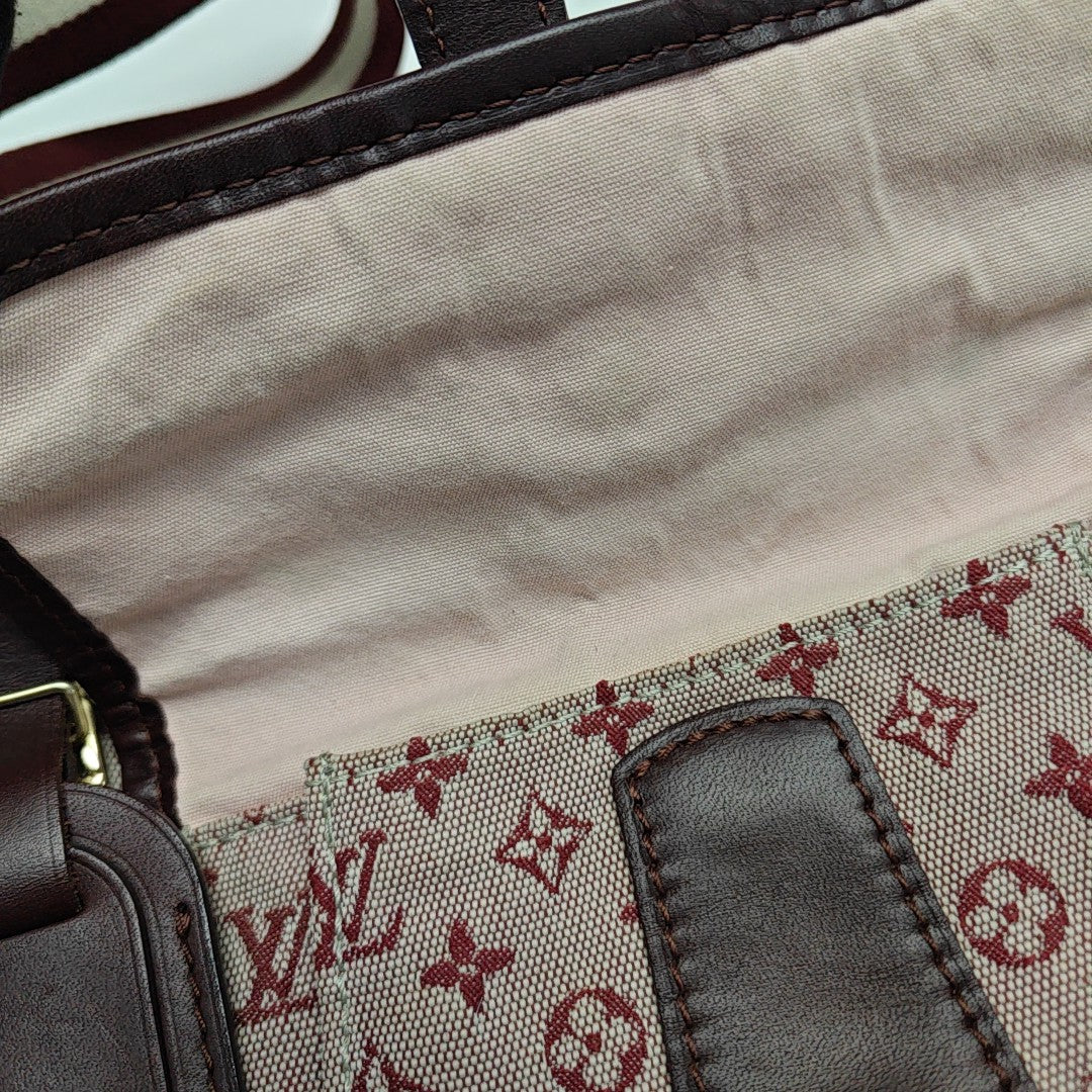 MARY KATE Monogram Canvas Red