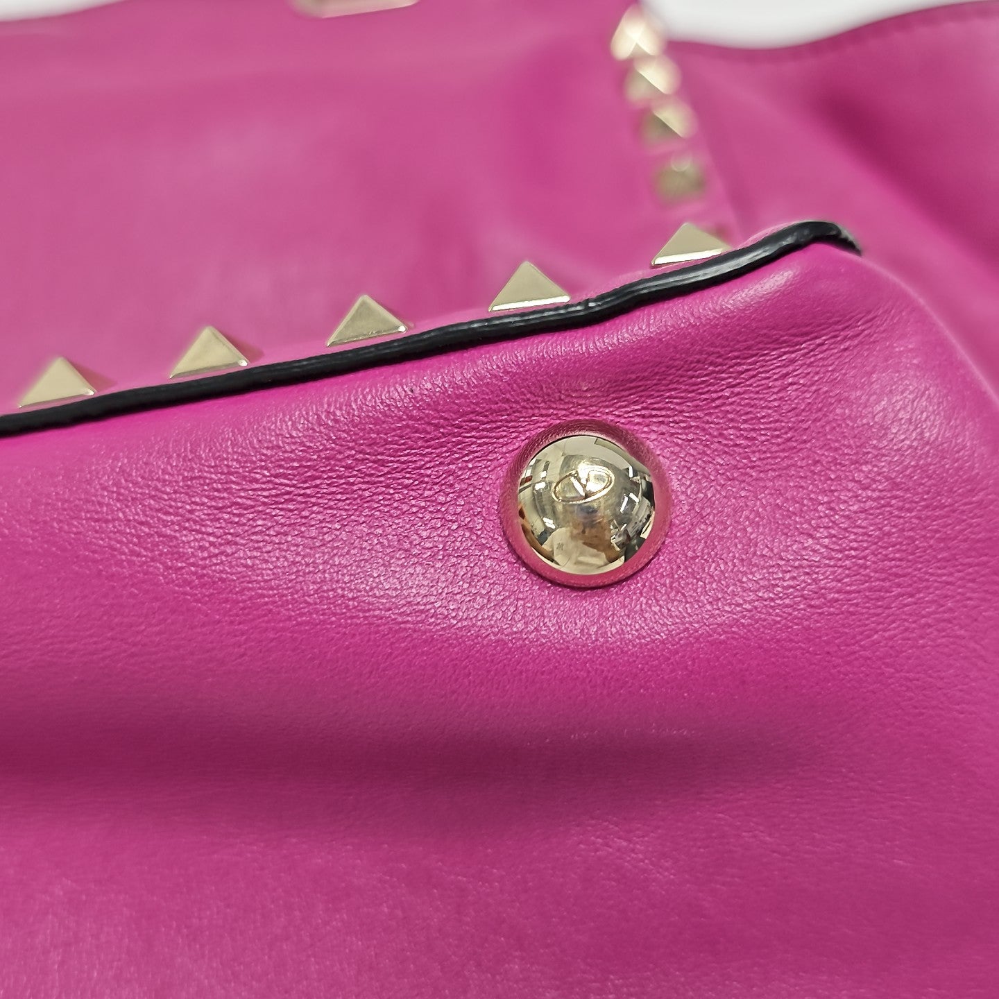 Rockstud Calfskin Purple