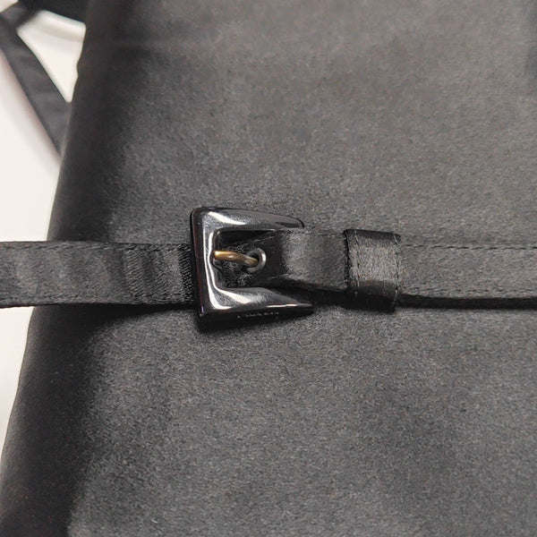Fabric Top Handle Bag Black