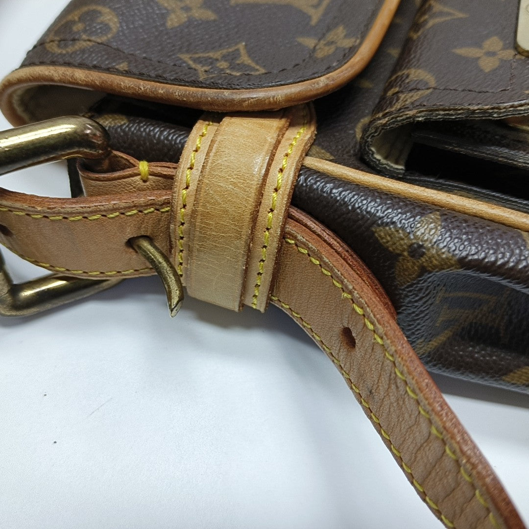 HUDSON PM Monogram Coated Canvas Brown