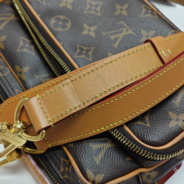 VINTAGE TROCADERO 23 Monogram Coated Canvas Brown