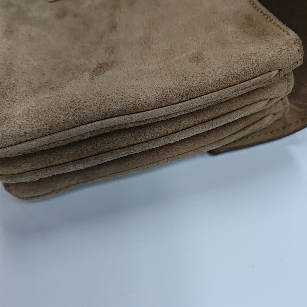 Suede Shoulder Bag Brown