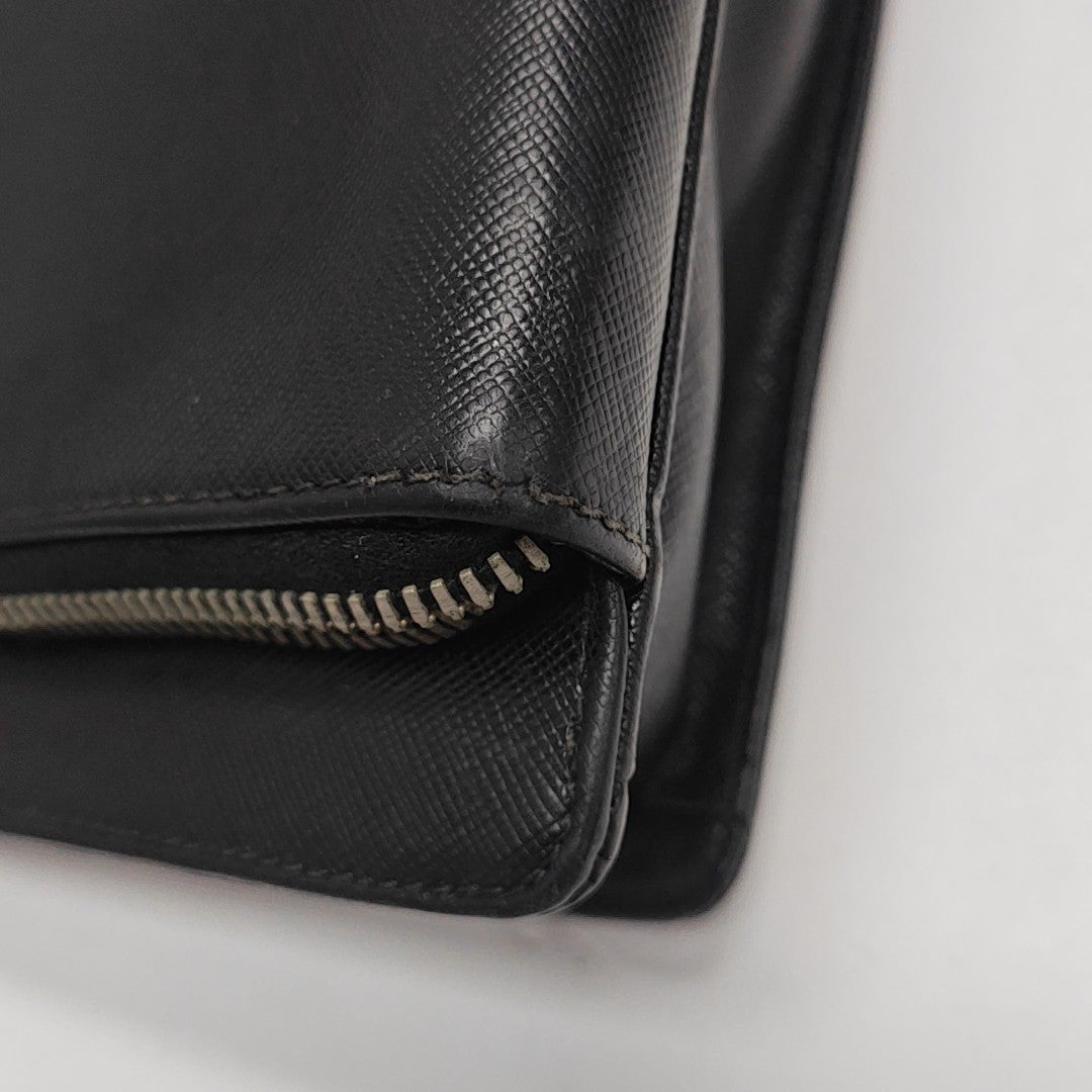 Saffiano Calfskin Tote Bag Black
